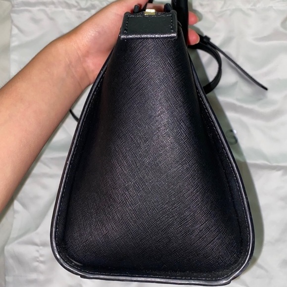 Michael Kors Selma Saffiano Medium Black Satchel Bag - Picture 6 of 6